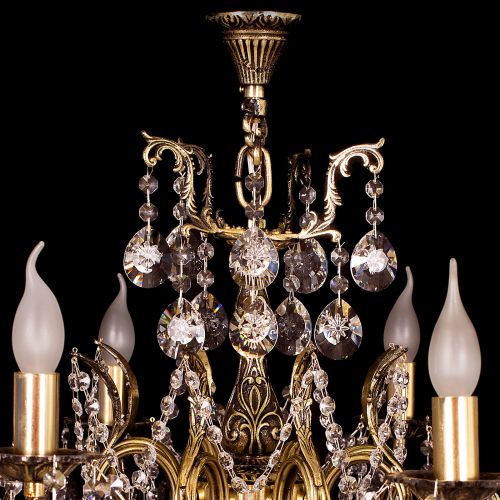 Люстра бронзовая Мелания №8 в Саратове Гусь Хрустальный