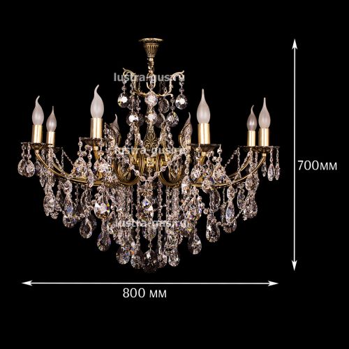 Люстра бронзовая Мелания №8 в Саратове Гусь Хрустальный