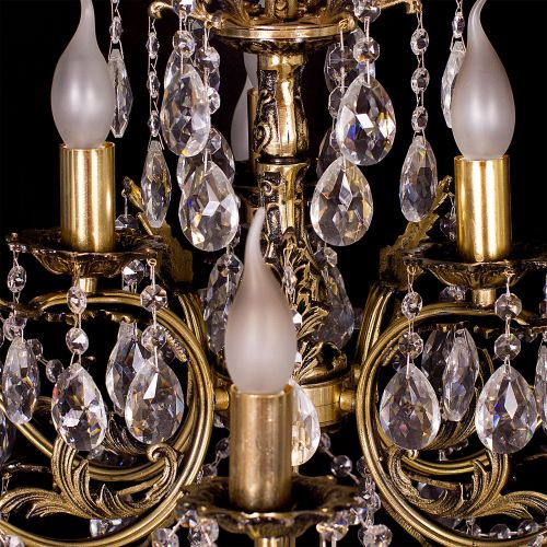 Люстра бронзовая Мелания №9 в Саратове Гусь Хрустальный