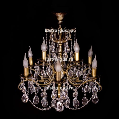 Люстра бронзовая Мелания №9 в Саратове Гусь Хрустальный