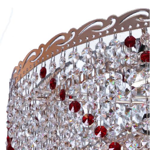 Люстра Капель обтикон цветной в Саратове Гусь Хрустальный