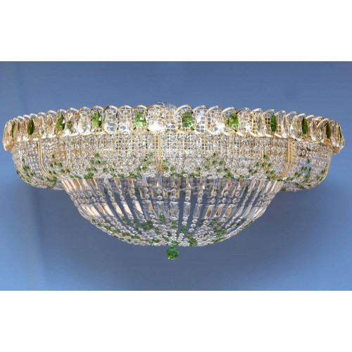 Люстра Кольцо 1000 мм Купол цветная в Саратове Гусь Хрустальный