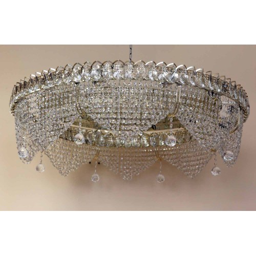 Люстра Кольцо Волна 1000 мм в Саратове Гусь Хрустальный