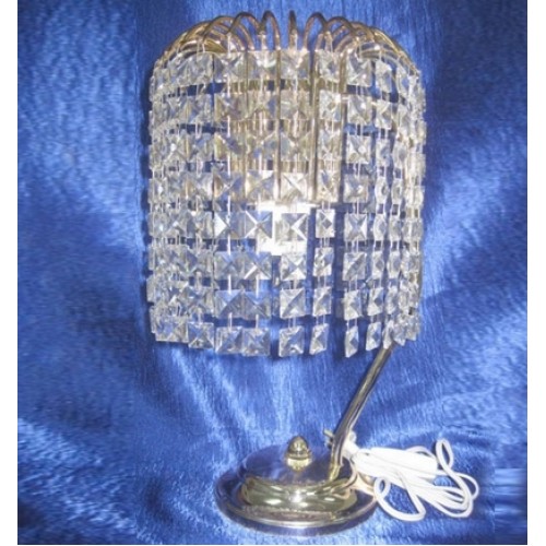 Лампа Настольная Каскад Кубик в Саратове Гусь Хрустальный