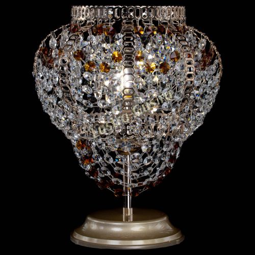 Настольная лампа Альфа №1 чайная в Саратове Гусь Хрустальный