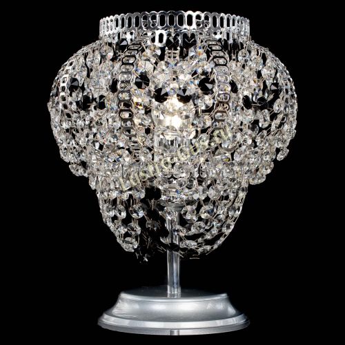 Настольная лампа Альфа №1 черная в Саратове Гусь Хрустальный