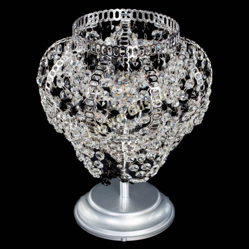 Настольная лампа Альфа №1 черная в Саратове Гусь Хрустальный