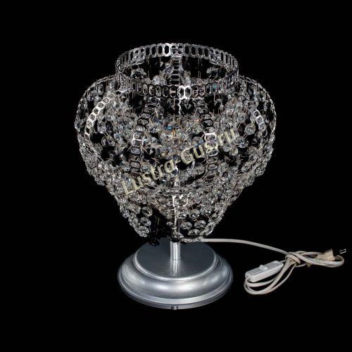 Настольная лампа Альфа №1 черная в Саратове Гусь Хрустальный