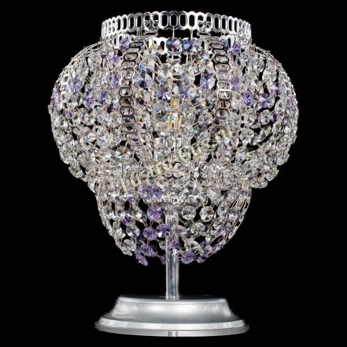 Настольная лампа Альфа №1 фиолетовая в Саратове Гусь Хрустальный