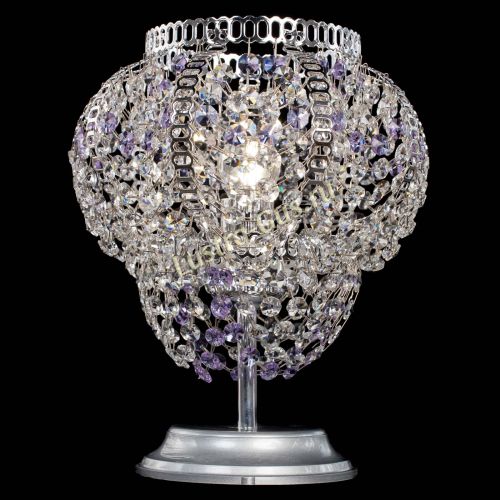 Настольная лампа Альфа №1 фиолетовая в Саратове Гусь Хрустальный