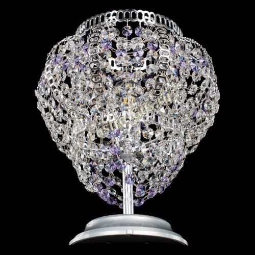 Настольная лампа Альфа №1 фиолетовая в Саратове Гусь Хрустальный