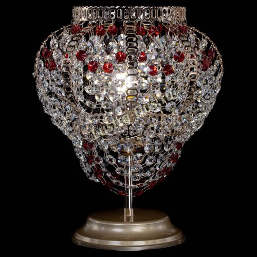 Настольная лампа Альфа №1 красная в Саратове Гусь Хрустальный