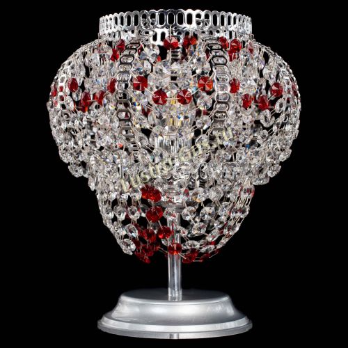 Настольная лампа Альфа №1 красная в Саратове Гусь Хрустальный