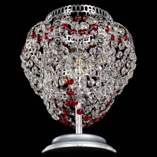 Настольная лампа Альфа №1 красная в Саратове Гусь Хрустальный