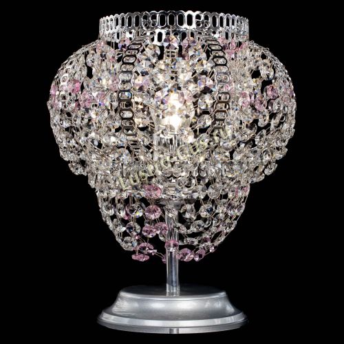 Настольная лампа Альфа №1 розовая в Саратове Гусь Хрустальный