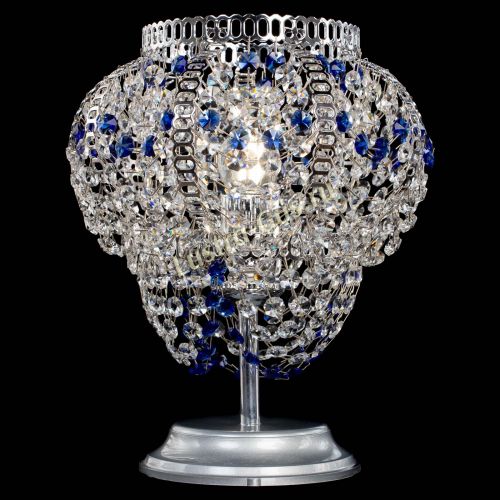 Настольная лампа Альфа №1 синяя в Саратове Гусь Хрустальный