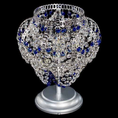 Настольная лампа Альфа №1 синяя в Саратове Гусь Хрустальный