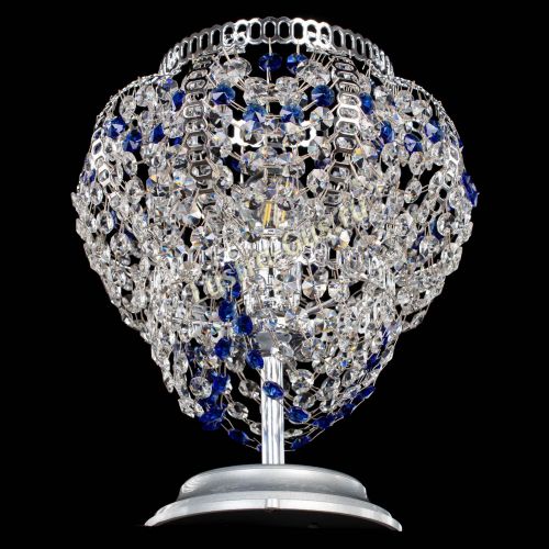 Настольная лампа Альфа №1 синяя в Саратове Гусь Хрустальный