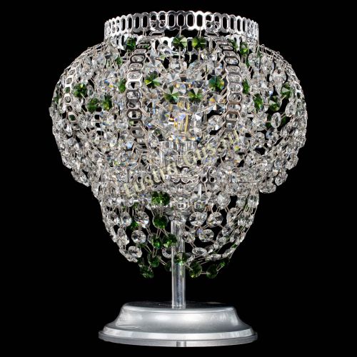 Настольная лампа Альфа №1 зеленая в Саратове Гусь Хрустальный