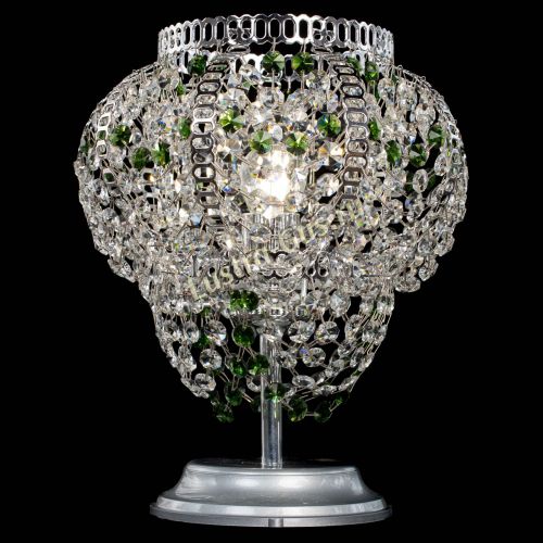 Настольная лампа Альфа №1 зеленая в Саратове Гусь Хрустальный