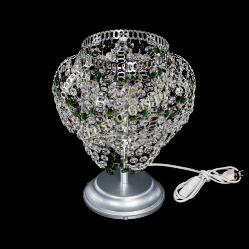 Настольная лампа Альфа №1 зеленая в Саратове Гусь Хрустальный