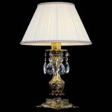 Бронзовая настольная лампа Антик №1 Баден с абажуром в Саратове