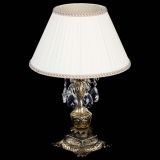 Бронзовая настольная лампа Антик №1 Баден с абажуром в Саратове