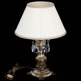 Бронзовая настольная лампа Антик №1 Баден с абажуром в Саратове