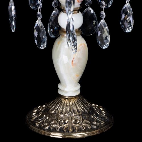 Настольная лампа Антик №5 с камнем в Саратове Гусь Хрустальный