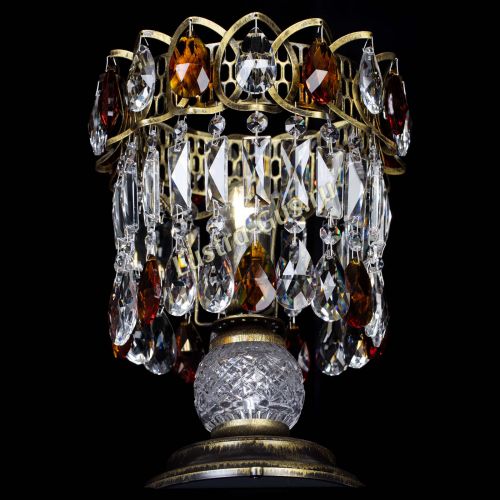 Настольная лампа Астра №1 под бронзу Чайная в Саратове Гусь Хрустальный