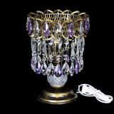 Настольная лампа Астра №1 под бронзу Фиолетовая в Саратове