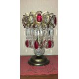 Настольная лампа Астра №1 под бронзу Красная в Саратове