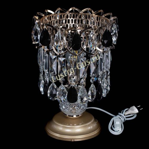 Настольная лампа Астра №1 черная в Саратове Гусь Хрустальный