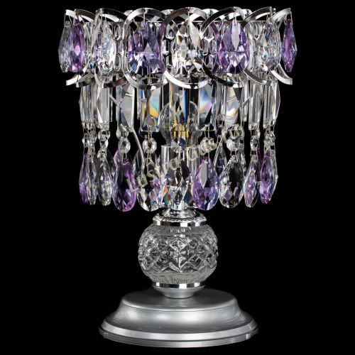Настольная лампа Астра №1 фиолетовая в Саратове Гусь Хрустальный