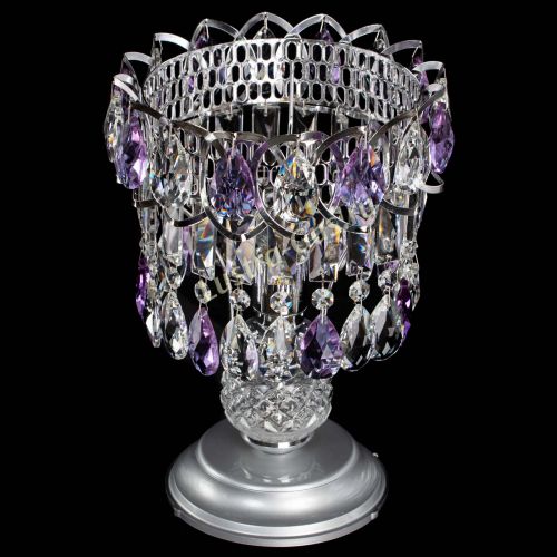 Настольная лампа Астра №1 фиолетовая в Саратове Гусь Хрустальный