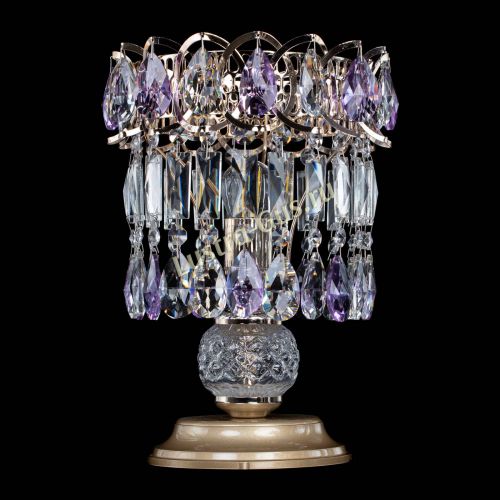 Настольная лампа Астра №1 фиолетовая в Саратове Гусь Хрустальный