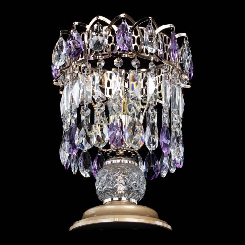 Настольная лампа Астра №1 фиолетовая в Саратове Гусь Хрустальный