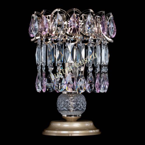 Настольная лампа Астра №1 розовая в Саратове Гусь Хрустальный