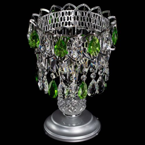 Настольная лампа Астра №1 зеленая в Саратове Гусь Хрустальный