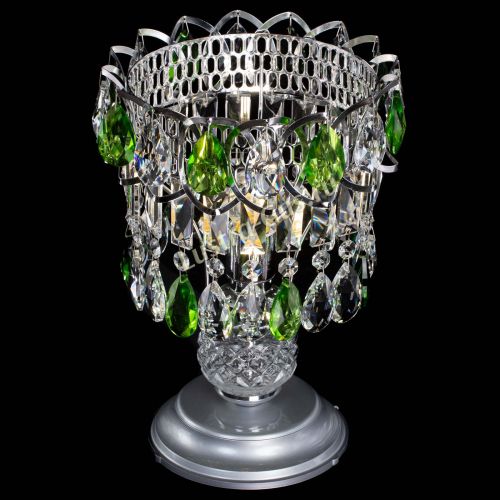 Настольная лампа Астра №1 зеленая в Саратове Гусь Хрустальный