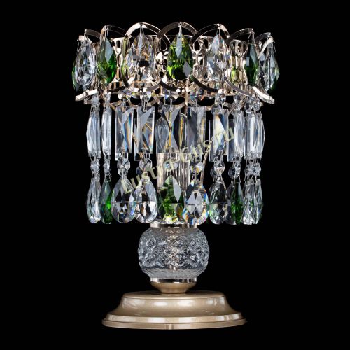 Настольная лампа Астра №1 зеленая в Саратове Гусь Хрустальный