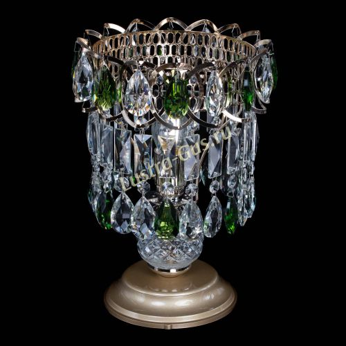 Настольная лампа Астра №1 зеленая в Саратове Гусь Хрустальный