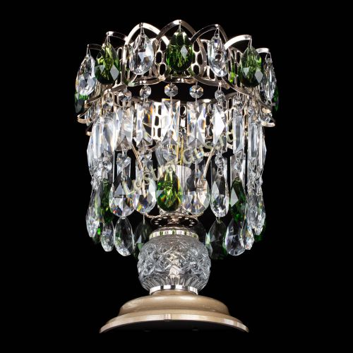 Настольная лампа Астра №1 зеленая в Саратове Гусь Хрустальный