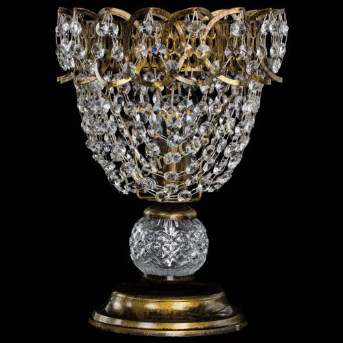 Настольная лампа Астра ажур №1 под бронзу в Саратове Гусь Хрустальный