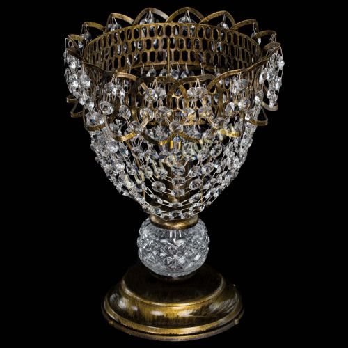 Настольная лампа Астра ажур №1 под бронзу в Саратове Гусь Хрустальный