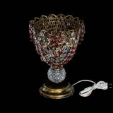 Настольная лампа Астра ажур №1 под бронзу Красная в Саратове