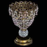 Настольная лампа Астра ажур №1 под бронзу Розовая в Саратове