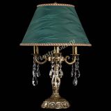 Бронзовая настольная лампа Аврора №3 Баден с абажуром в Саратове