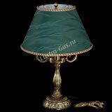 Бронзовая настольная лампа Аврора №3 с абажуром в Саратове