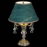 Бронзовая настольная лампа Аврора №3 Шар с абажуром в Саратове